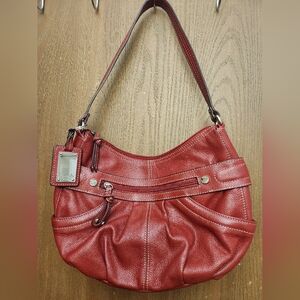 Tiganello Red Leather Shoulder Bag
